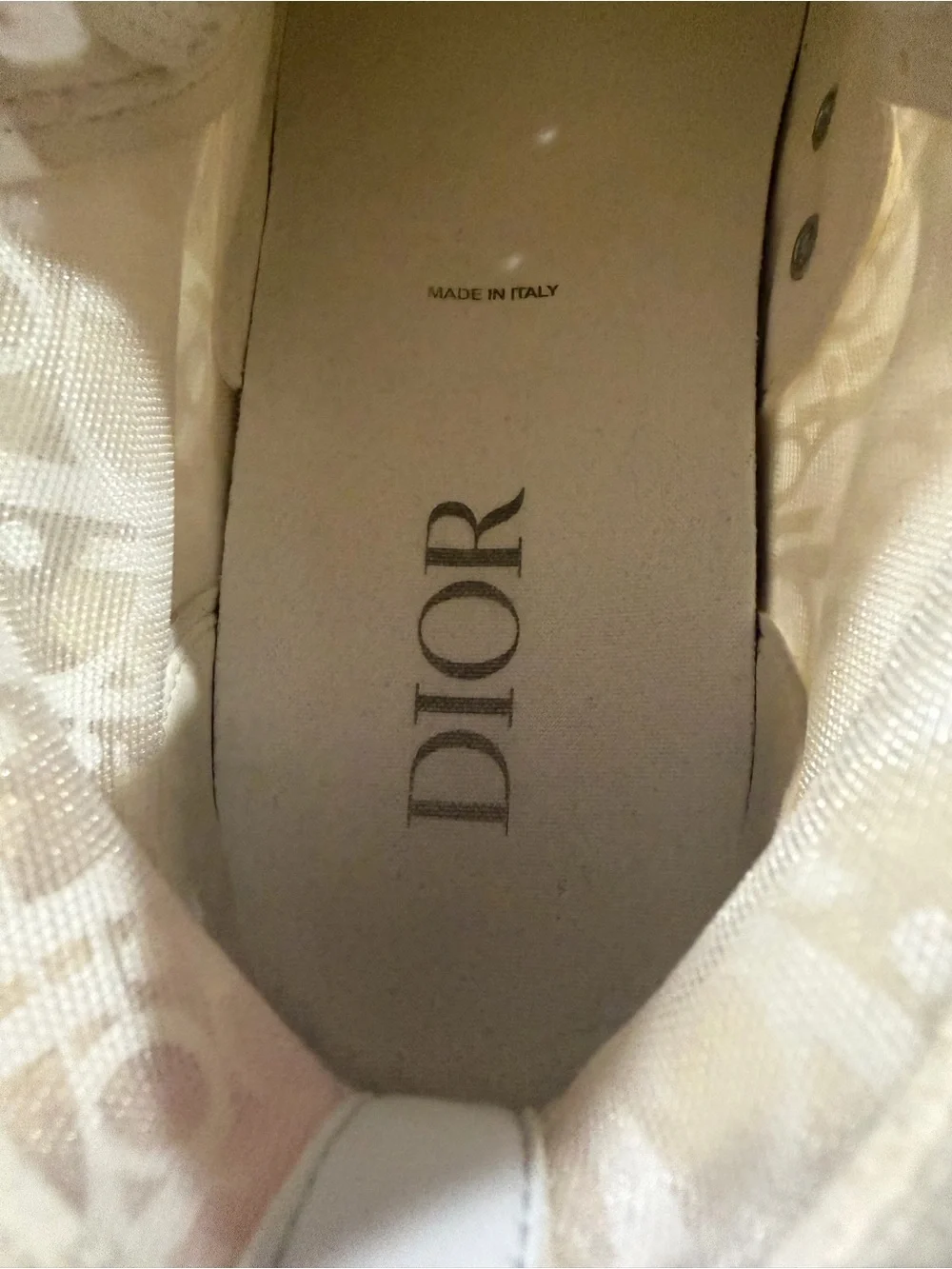 Dior Oblique Translucent High Top Sneakers Size 39/8